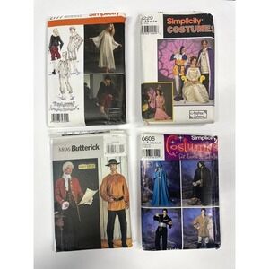 Simplicity Medieval Renaissance Costumes Sm-XL Adult Sewing Pattern CUT LOT